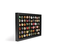 Leuchtturm 345773 Cadre de présentation Finestra - Cadre pour Bouchons de Champagne ou Capsules - Noir