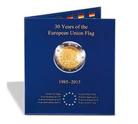 Leuchtturm 347757 Album Presso - Album pour 23 pièces de l'émission communautaire 30 Ans du Drapeau de l'UE - 2€ Pièces commémoratives