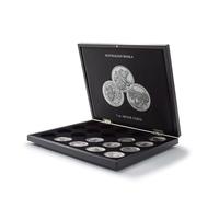 Leuchtturm 347920 Volterra Cassette à Monnaie - 20 pièces d'argent Australien Koala dans des Capsules à Monnaie Originales - 1 OZ. - Noir