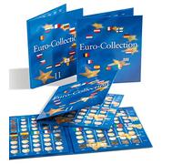 Leuchtturm 354614 Album numismatique Presso Euro-Collection - Bundle volumes 1 et 2 Collection de pièces Euro