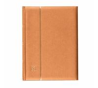 Leuchtturm 358060 Album de Timbres Comfort - DIN A4, 64 Pages, Bande pergaminée, Couverture ouatinée - Bronze