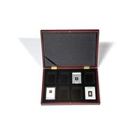 Leuchtturm 362499 Cassette Volterra - Cassette en acajou pour le stockage sécurisé de 8 lingots d'or sous blister