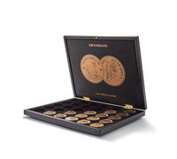 Leuchtturm 363743 Cassette à Monnaie Volterra pour 30 pièces d'or Krugerrand en Capsules - pour 1 Oz/Onces