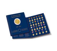 Leuchtturm 365444 Album Presso Erasmus pour pièces de 2 Euros 2022-23 Compartiments pour pièces de 2 Euros