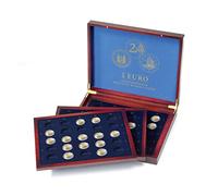 Leuchtturm 367919 Cassette à Monnaie Volterra Trio Deluxe - pour 2 pièces commémoratives Euro des Länder allemands - sans Capsules