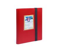 Leuchtturm 369508 Album TCG Slim Small - avec 20 Pochettes pour 160 Cartes à Collectionner comme Pokémon et Digimon - Couverture Souple Rouge et Noire