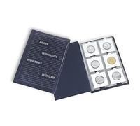 Leuchtturm Album de poche avec 10 Feuilles Numismatiques pour chacune 6 cadres cartonnés, bleu
