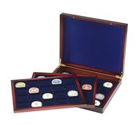 Leuchtturm Coffret Numismatique VOLTERRA TRIO de luxe, avec de chacune 20 pièces jusqu'à 48 mm Ø