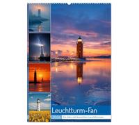 Leuchtturm-Fan (Wandkalender 2026 DIN A2 hoch), CALVENDO Monatskalender: Erleben Sie die raue Schönheit und stille Magie der Küste, mit ihren Leuchttürmen.