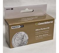 Leuchtturm Lot de 10 capsules de monnaie ultra parfaites pour pièces de monnaie de 1 oz. American Eagle Argent ou 1 oz. Australian Kookaburra Argent ou 1 oz. Coala australien Argent 40,6 mm - Capsules