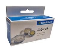 Leuchtturm Lot de 10 capsules pour pièces de monnaie de 1 oz. Maple Leaf Silver - Grips 38