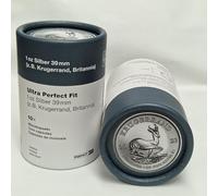 Leuchtturm Lot de 10 capsules pour pièces de monnaie de 39 mm Argenté Britannia Argent 39 mm