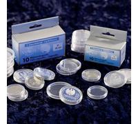 Leuchtturm Lot de 10 capsules rondes pour pièces de monnaie 31 mm