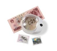 Leuchtturm Loupe à Fond Clair avec éclairage LED et grossissement x 10, Rechargeable