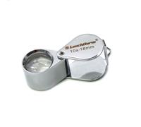 Leuchtturm Loupe de précision chromée (syste Triple lentille), grossit 10x