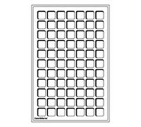 Leuchtturm Plateaux L pour 77 pièces de Monnaie jusqu'à 22 mm Ø, Bleu