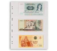 Leuchtturm Pochettes Plastiques Grande, avec 3 Bandes Horizontales, Transparent