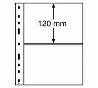 Leuchtturm 309942 Pochettes Plastique Transparentes Optima - 2 Compartiments pour Billets de Banque et Cartes Postales - Paquet de 10