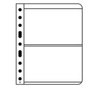 Leuchtturm Pochettes plastiques VARIO, 2 compartiments, pellicule transparente