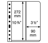 Leuchtturm Pochettes plastiques VARIO, 2 compartiments, verticales, pellicule transparente