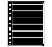Leuchtturm Pochettes Plastiques Vario, 6 Compartiments, pellicule Noire