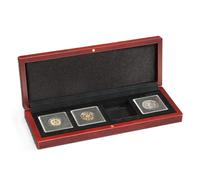 Leuchtturm Premium Quality Durable Square-Spaced Volterra Coin Box (Black)