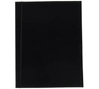 LEUCHTTURM1917 339269 Porte Partitions, similicuir sans sangle à la main | Bande de fermeture élastique, 2 pochettes d'angle transparentes, pour chorale et concert, similicuir noir