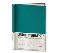 LEUCHTTURM1917 361660 Reliure automatiques PEKA A4, pour 150 feuilles, avec couverture de carnet, 220 x 305 x 25 mm, Pacific Green