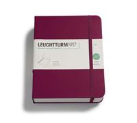 LEUCHTTURM1917 361663 Boîte à livres - Boîte, optique carnet de notes, 255 x 329 x 60 mm, avec autocollants, élastique, hauteur de remplissage 5 cm - Port Red