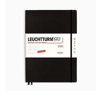 LEUCHTTURM1917 367584 Agenda journalier Master (A4+) 2024, noir, allemand, 12 mois