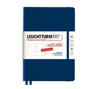 LEUCHTTURM1917 367597 Agenda semainier moyen (A5) 2024, 18 mois, marine, allemand