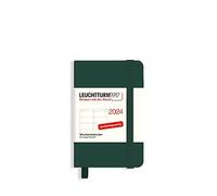 LEUCHTTURM1917 367639 - Agenda semainier 2024 - Mini (A7) - Vert forêt - En allemand - 12 mois