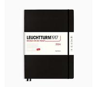 LEUCHTTURM1917 367874 Agenda journalier Master (A4+) 2024, noir, anglais, 12 mois