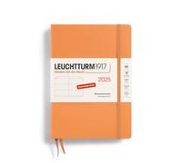 LEUCHTTURM1917 370544 Agenda semainier 2025, moyen, format A5, abricot, en allemand