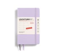 LEUCHTTURM1917 370550 Agenda semainier de poche 2025, de poche, au format A6, violet, en allemand