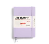 LEUCHTTURM1917 370587 Agenda semainier 2025, médium, format A5, violet, en allemand
