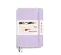 LEUCHTTURM1917 370608 Paperback (B6+) Agenda mensuel et bloc-notes 2025, 16 mois, couverture souple, Lilac, en allemand