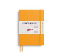 LEUCHTTURM1917 372521 Agenda semainier et bloc-notes 2026, à pois, format moyen A5, 12 mois, en allemand