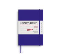 LEUCHTTURM1917 372562 Agenda semainier 2026, format moyen A5, 12 mois, couverture souple, encre en allemand