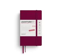 LEUCHTTURM1917 372598 Agenda journalier de poche 2026 2026, 12 mois, rouge portuaire, en allemand