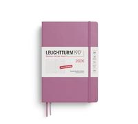 LEUCHTTURM1917 372600 Agenda journalier 2026 2026 à pois en allemand 12 mois Rose poussiéreuse