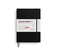 LEUCHTTURM1917 372603 Agenda mensuel et carnet de notes Composition (B5) 2026, 16 mois (01 novembre 2025-28 février 2027), couverture souple, noir, allemand