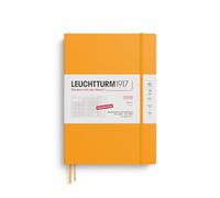 LEUCHTTURM1917 372605 Planificateur mensuel et carnet de notes Composition (B5) 2026, 16 mois (01 novembre 2025-28 février 2027), couverture souple, Rising Sun, en allemand