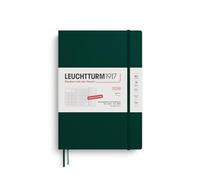 LEUCHTTURM1917 372607 Agenda mensuel et carnet de notes Composition (B5) 2026, 16 mois (01 novembre 2025-28 février 2027), couverture souple, vert forêt