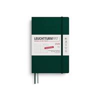 LEUCHTTURM1917 372613 Agenda mensuel et bloc-notes Paperback (B6+) 2026, 16 mois (01 novembre 2025-28 février 2027), couverture souple, vert forêt, allemand