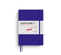 LEUCHTTURM1917 372632 Agenda semainier 2026, format moyen A5, 18 mois, 07.2025-12.2026, couverture rigide, encre en allemand