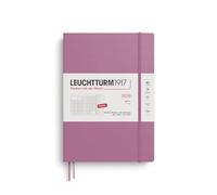 LEUCHTTURM1917 372785 Agenda mensuel et carnet de notes 2026 (B5) - 16 mois - Couverture souple - Rose poussiéreuse - En anglais