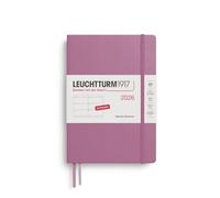 LEUCHTTURM1917 372856 Agenda Semainier Medium (A5) 2026, 12 Mois, Dusty Rose, Français