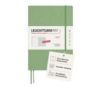 LEUCHTTURM1917 Agenda semainier & carnet Composition B5 2027 | sans acide, couverture rigide, 144 pages, poche extensible, deux marque-pages, vacances scolaires, phases lunaires