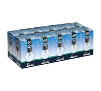 Leuci - Lot de 10 ampoules à incandescence E27 60 W
